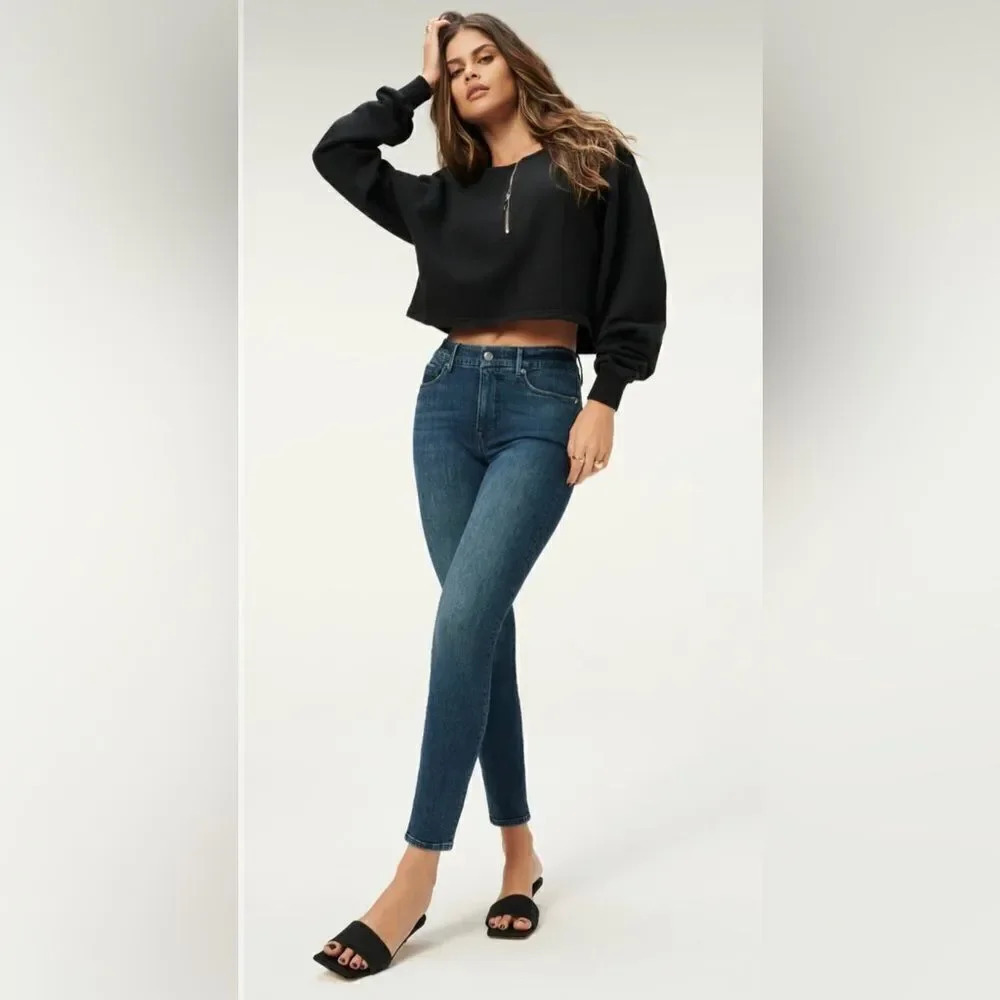 NEW GOOD AMERICAN GOOD LEGS IN BLUE 784